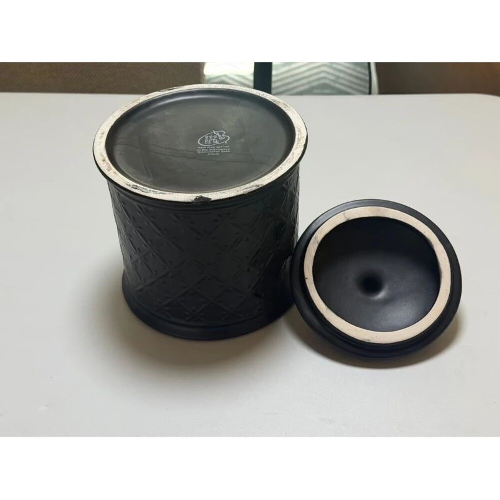 Black Ceramic Storage Jars